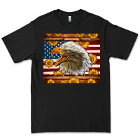 Black American Flag Eagle Premium Tee - LillyAllenDesigns