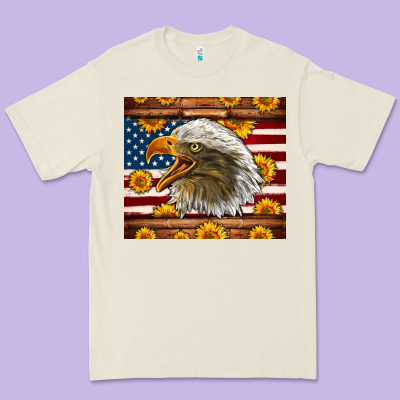 American Flag Eagle Premium Tee Designed By Lillyallendesigns