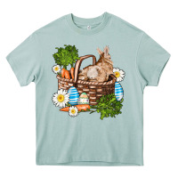 Arona easter bunny in basket wıth carrot and eggs Heavy Core Tee - AdoDesignShop