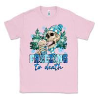 Bubblegum Pink Freezing To Death Classic Tee - MaliasSmallBusiness
