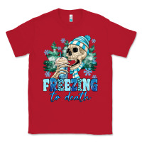 Red Freezing To Death Classic Tee - MaliasSmallBusiness