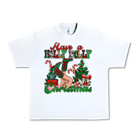 White have a holly dolly christmas Urban Heavy Tee - MaliasSmallBusiness