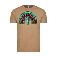 Vintage Coffee cross christmas rainbow Vintage Tee - JahusDesignShop
