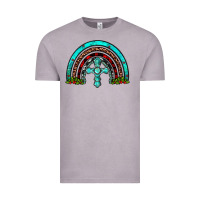 Cross Christmas Rainbow Vintage Tee | Teevron
