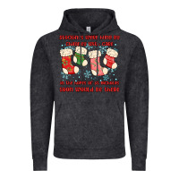 Vintage Black stockings were hung by chimney Vintage Hoodie - MaliasSmallBusiness