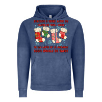 Vintage Denim stockings were hung by chimney Vintage Hoodie - MaliasSmallBusiness