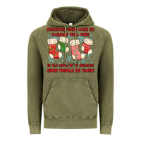 Vintage Olive stockings were hung by chimney Vintage Hoodie - MaliasSmallBusiness