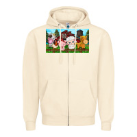 Sandshell cute farm animals Zipper Hoodie - TumblerDesignByShophia