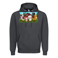 Smoke cute farm animals Zipper Hoodie - TumblerDesignByShophia