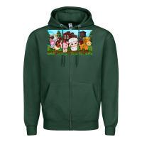 Cute Farm Animals Zipper Hoodie | Teevron