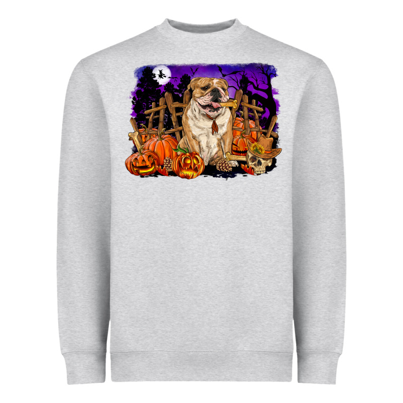 Halloween English Bulldog Heavyweight Sweatshirt by RanaPortraitStore | Teevron
