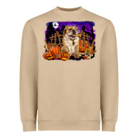 Mushroom Halloween english bulldog Heavyweight Sweatshirt - RanaPortraitStore