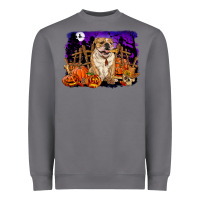 Storm Halloween english bulldog Heavyweight Sweatshirt - RanaPortraitStore