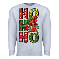 Heather Grey ho ho ho gnomes fa Premium Sweatshirt - FaDigitalArtStudio