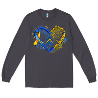 Smoke world down syndrome day heart Long Sleeve Tee - Artiststas