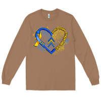 Toasted Coconut world down syndrome day heart Long Sleeve Tee - Artiststas