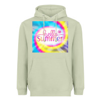 Matcha Hello Summer Tie Dye Tumbler Heavyweight Hoodie - CowCowDesign