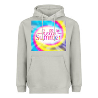 Moon Dust Hello Summer Tie Dye Tumbler Heavyweight Hoodie - CowCowDesign