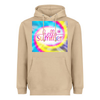 Mushroom Hello Summer Tie Dye Tumbler Heavyweight Hoodie - CowCowDesign