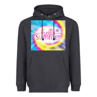 Smoke Hello Summer Tie Dye Tumbler Heavyweight Hoodie - CowCowDesign
