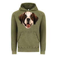 Vintage Olive st bernard Vintage Hoodie - Jasminsmagicworld