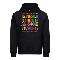 Black Proud Teacher to au-some student Urban Hoodie - CowhideDigitalArt