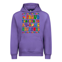 Tulip Proud Teacher to au-some student Urban Hoodie - CowhideDigitalArt