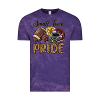 Cloud Purple small town big pride maroon yellow Vintage Tee - MaliasSmallBusiness