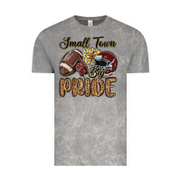 Cloud Rock small town big pride maroon yellow Vintage Tee - MaliasSmallBusiness