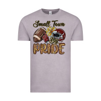 Vintage Zinc small town big pride maroon yellow Vintage Tee - MaliasSmallBusiness