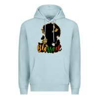 Blue Mist Blessed black history Premium Hoodie - HowdyJamesFarm