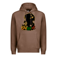 Chestnut Blessed black history Premium Hoodie - HowdyJamesFarm