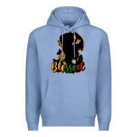Colony Blue Blessed black history Premium Hoodie - HowdyJamesFarm