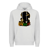 Dove Grey Blessed black history Premium Hoodie - HowdyJamesFarm