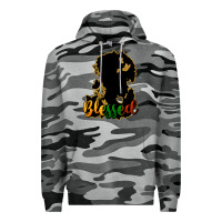 Slate Camo Blessed black history Premium Hoodie - HowdyJamesFarm