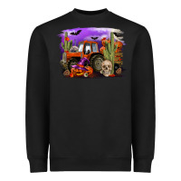 Black Halloween tractor Heavyweight Sweatshirt - RanaPortraitStore