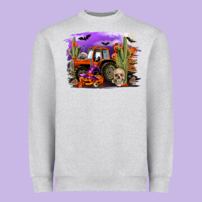 Halloween Tractor Heavyweight Sweatshirt Designed By Ranaportraitstore