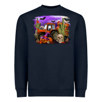 Navy Halloween tractor Heavyweight Sweatshirt - RanaPortraitStore