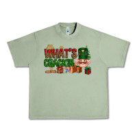 Oil Green What's crackin Christmas Urban Heavy Tee - NancyCooperArtShop