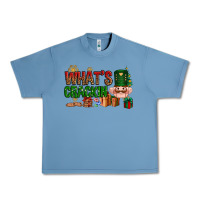 Pebble Blue What's crackin Christmas Urban Heavy Tee - NancyCooperArtShop