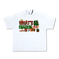 White What's crackin Christmas Urban Heavy Tee - NancyCooperArtShop