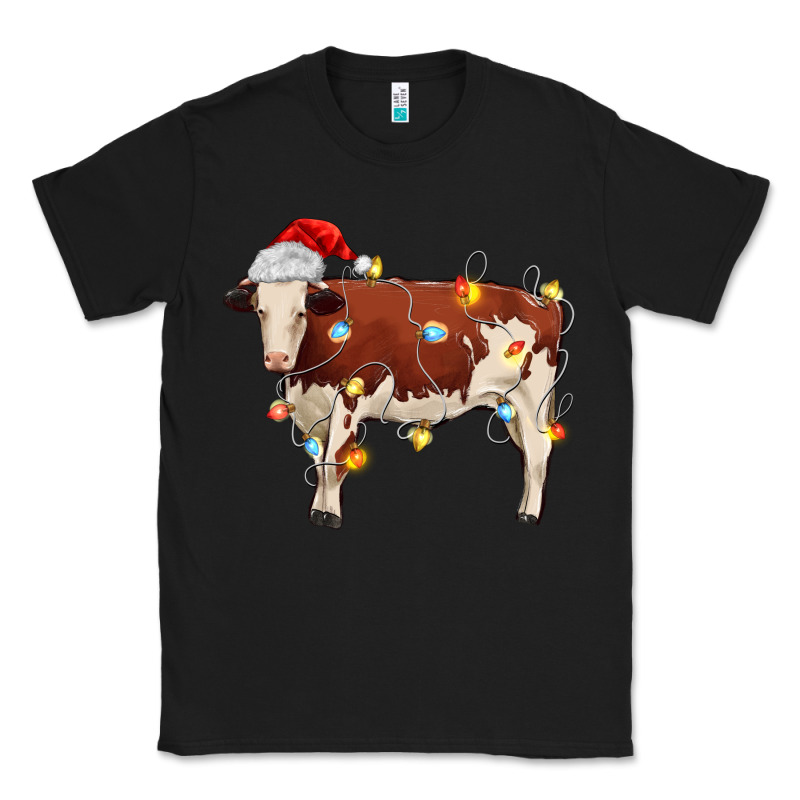 Christmas Cow Classic Tee by MaliasSmallBusiness | Teevron