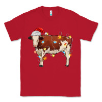 Red Christmas cow Classic Tee - MaliasSmallBusiness