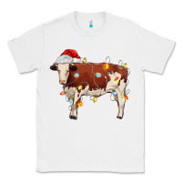 White Christmas cow Classic Tee - MaliasSmallBusiness