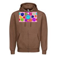 Chestnut paw print Zipper Hoodie - TumblerDesignByShophia