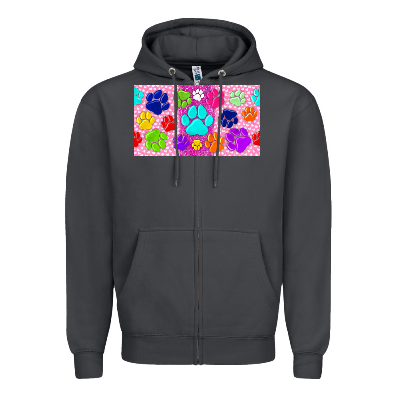 Paw Print Zipper Hoodie by TumblerDesignByShophia | Teevron