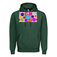 Sports Green paw print Zipper Hoodie - TumblerDesignByShophia