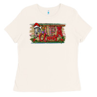 Christmas Western Papa Claus Ladies Tee | Teevron
