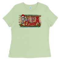 Matcha Christmas Western Papa Claus Ladies Tee - RanaPortraitStore