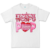 White you make my heart pop Premium Tee - NancyCooperArtShop
